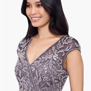 Elegant Beaded V-Neck Dress